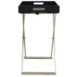 vidaXL Klapptisch Golden und Schwarz 48x34x61 cm MDF vidaXL Klapptisch Golden und Schwarz 48x34x61 cm MDF
