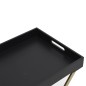 vidaXL Klapptisch Golden und Schwarz 48x34x61 cm MDF vidaXL Klapptisch Golden und Schwarz 48x34x61 cm MDF