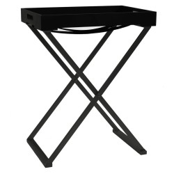 vidaXL Klapptisch Schwarz 48x34x61 cm MDF