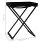 vidaXL Klapptisch Schwarz 48x34x61 cm MDF vidaXL Klapptisch Schwarz 48x34x61 cm MDF