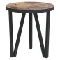 vidaXL Beistelltisch Schwarz und Gelb Ø35 cm MDF vidaXL Beistelltisch Schwarz und Gelb Ø35 cm MDF