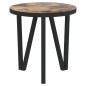 vidaXL Beistelltisch Schwarz und Gelb Ø35 cm MDF vidaXL Beistelltisch Schwarz und Gelb Ø35 cm MDF