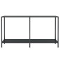 vidaXL Konsolentisch Schwarz 140x35x75,5 cm Hartglas vidaXL Konsolentisch Schwarz 140x35x75,5 cm Hartglas
