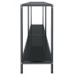 vidaXL Konsolentisch Schwarz 140x35x75,5 cm Hartglas vidaXL Konsolentisch Schwarz 140x35x75,5 cm Hartglas