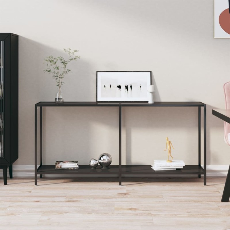 vidaXL Konsolentisch Schwarz 160x35x75,5 cm cm Hartglas vidaXL Konsolentisch Schwarz 160x35x75,5 cm cm Hartglas