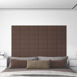 vidaXL Wandpaneele 12 Stk. Taupe 30x15 cm Stoff 0,54 m²