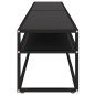 vidaXL TV-Schrank Schwarz 200x40x40,5 cm Hartglas vidaXL TV-Schrank Schwarz 200x40x40,5 cm Hartglas