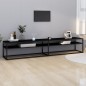 vidaXL TV-Schrank Schwarz 220x40x40,5 cm Hartglas vidaXL TV-Schrank Schwarz 220x40x40,5 cm Hartglas