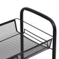 vidaXL Küchenwagen 3 Etagen Schwarz 46x26x64 cm Eisen vidaXL Küchenwagen 3 Etagen Schwarz 46x26x64 cm Eisen