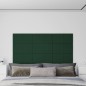 Wandpaneele 12 Stk. Dunkelgrün 60x30 cm Stoff 2,16 m² Wandpaneele 12 Stk. Dunkelgrün 60x30 cm Stoff 2,16 m²