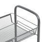 vidaXL Küchenwagen 3 Etagen Grau 46x26x64 cm Eisen vidaXL Küchenwagen 3 Etagen Grau 46x26x64 cm Eisen