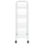vidaXL Küchenwagen 4 Etagen Weiß 46x26x85 cm Eisen vidaXL Küchenwagen 4 Etagen Weiß 46x26x85 cm Eisen