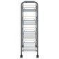 vidaXL Küchenwagen 4 Etagen Grau 46x26x85 cm Eisen vidaXL Küchenwagen 4 Etagen Grau 46x26x85 cm Eisen