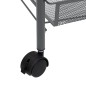 vidaXL Küchenwagen 5 Etagen Grau 46x26x105 cm Eisen vidaXL Küchenwagen 5 Etagen Grau 46x26x105 cm Eisen