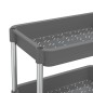 vidaXL Küchenwagen 5 Etagen Grau 42x29x128 cm Eisen und ABS vidaXL Küchenwagen 5 Etagen Grau 42x29x128 cm Eisen und ABS