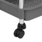 vidaXL Küchenwagen 5 Etagen Grau 42x29x128 cm Eisen und ABS vidaXL Küchenwagen 5 Etagen Grau 42x29x128 cm Eisen und ABS