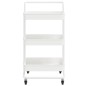 vidaXL Küchenwagen 3 Etagen Weiß 42x35x85 cm Eisen und ABS vidaXL Küchenwagen 3 Etagen Weiß 42x35x85 cm Eisen und ABS