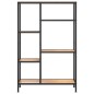 vidaXL Bücherregal 80x30x120 cm Stahl und Holzwerkstoff vidaXL Bücherregal 80x30x120 cm Stahl und Holzwerkstoff