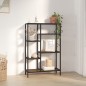 vidaXL Bücherregal 80x30x120 cm Stahl und Holzwerkstoff vidaXL Bücherregal 80x30x120 cm Stahl und Holzwerkstoff