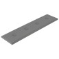 Wandpaneele 12 Stk. Grau 60x15 cm Kunstleder 1,08 m² Wandpaneele 12 Stk. Grau 60x15 cm Kunstleder 1,08 m²
