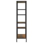 vidaXL Bücherregal 80x30x120 cm Stahl und Holzwerkstoff vidaXL Bücherregal 80x30x120 cm Stahl und Holzwerkstoff