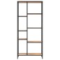 vidaXL Bücherregal 80x30x180 cm Stahl und Holzwerkstoff vidaXL Bücherregal 80x30x180 cm Stahl und Holzwerkstoff