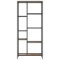 vidaXL Bücherregal 80x30x180 cm Stahl und Holzwerkstoff vidaXL Bücherregal 80x30x180 cm Stahl und Holzwerkstoff