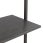 vidaXL Anlehnregal mit 5 Ablagen Schwarz 64x35x185 cm vidaXL Anlehnregal mit 5 Ablagen Schwarz 64x35x185 cm