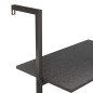 vidaXL Anlehnregal mit 5 Ablagen Schwarz 64x35x185 cm vidaXL Anlehnregal mit 5 Ablagen Schwarz 64x35x185 cm