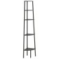 vidaXL Eckregal mit 5 Ablagen Schwarz 45,5x31,5x180 cm vidaXL Eckregal mit 5 Ablagen Schwarz 45,5x31,5x180 cm