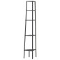vidaXL Eckregal mit 5 Ablagen Schwarz 45,5x31,5x180 cm vidaXL Eckregal mit 5 Ablagen Schwarz 45,5x31,5x180 cm