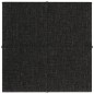 Wandpaneele 12 Stk. Schwarz 30x30 cm Stoff 1,08 m² Wandpaneele 12 Stk. Schwarz 30x30 cm Stoff 1,08 m²