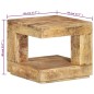 vidaXL Couchtisch 45x45x40 cm Massivholz Mango vidaXL Couchtisch 45x45x40 cm Massivholz Mango