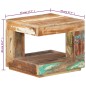 vidaXL Couchtisch 45x45x40 cm Altholz Massiv vidaXL Couchtisch 45x45x40 cm Altholz Massiv