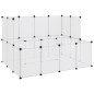 vidaXL Kleintierkäfig Transparent 143x107x93 cm PP und Stahl vidaXL Kleintierkäfig Transparent 143x107x93 cm PP und Stahl