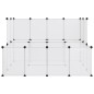 vidaXL Kleintierkäfig Transparent 143x107x93 cm PP und Stahl vidaXL Kleintierkäfig Transparent 143x107x93 cm PP und Stahl