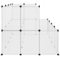 vidaXL Kleintierkäfig Transparent 143x107x93 cm PP und Stahl vidaXL Kleintierkäfig Transparent 143x107x93 cm PP und Stahl