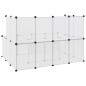 vidaXL Kleintierkäfig Transparent 143x107x93 cm PP und Stahl vidaXL Kleintierkäfig Transparent 143x107x93 cm PP und Stahl