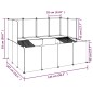 vidaXL Kleintierkäfig Transparent 143x107x93 cm PP und Stahl vidaXL Kleintierkäfig Transparent 143x107x93 cm PP und Stahl