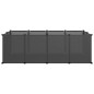 vidaXL Kleintierkäfig Schwarz 144x74x46,5 cm PP und Stahl vidaXL Kleintierkäfig Schwarz 144x74x46,5 cm PP und Stahl