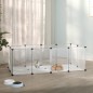 vidaXL Kleintierkäfig Transparent 144x74x46,5 cm PP und Stahl vidaXL Kleintierkäfig Transparent 144x74x46,5 cm PP und Stahl