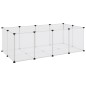 vidaXL Kleintierkäfig Transparent 144x74x46,5 cm PP und Stahl vidaXL Kleintierkäfig Transparent 144x74x46,5 cm PP und Stahl