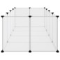 vidaXL Kleintierkäfig Transparent 144x74x46,5 cm PP und Stahl vidaXL Kleintierkäfig Transparent 144x74x46,5 cm PP und Stahl