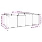 vidaXL Kleintierkäfig Transparent 144x74x46,5 cm PP und Stahl vidaXL Kleintierkäfig Transparent 144x74x46,5 cm PP und Stahl