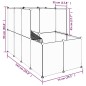 vidaXL Kleintierkäfig Schwarz 142x74x93 cm PP und Stahl vidaXL Kleintierkäfig Schwarz 142x74x93 cm PP und Stahl