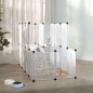 vidaXL Kleintierkäfig Transparent 142x74x93 cm PP und Stahl vidaXL Kleintierkäfig Transparent 142x74x93 cm PP und Stahl