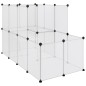 vidaXL Kleintierkäfig Transparent 142x74x93 cm PP und Stahl vidaXL Kleintierkäfig Transparent 142x74x93 cm PP und Stahl