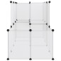 vidaXL Kleintierkäfig Transparent 142x74x93 cm PP und Stahl vidaXL Kleintierkäfig Transparent 142x74x93 cm PP und Stahl