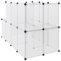 vidaXL Kleintierkäfig Transparent 142x74x93 cm PP und Stahl vidaXL Kleintierkäfig Transparent 142x74x93 cm PP und Stahl