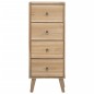 vidaXL Kommode 40x30x100 cm Massivholz Teak vidaXL Kommode 40x30x100 cm Massivholz Teak